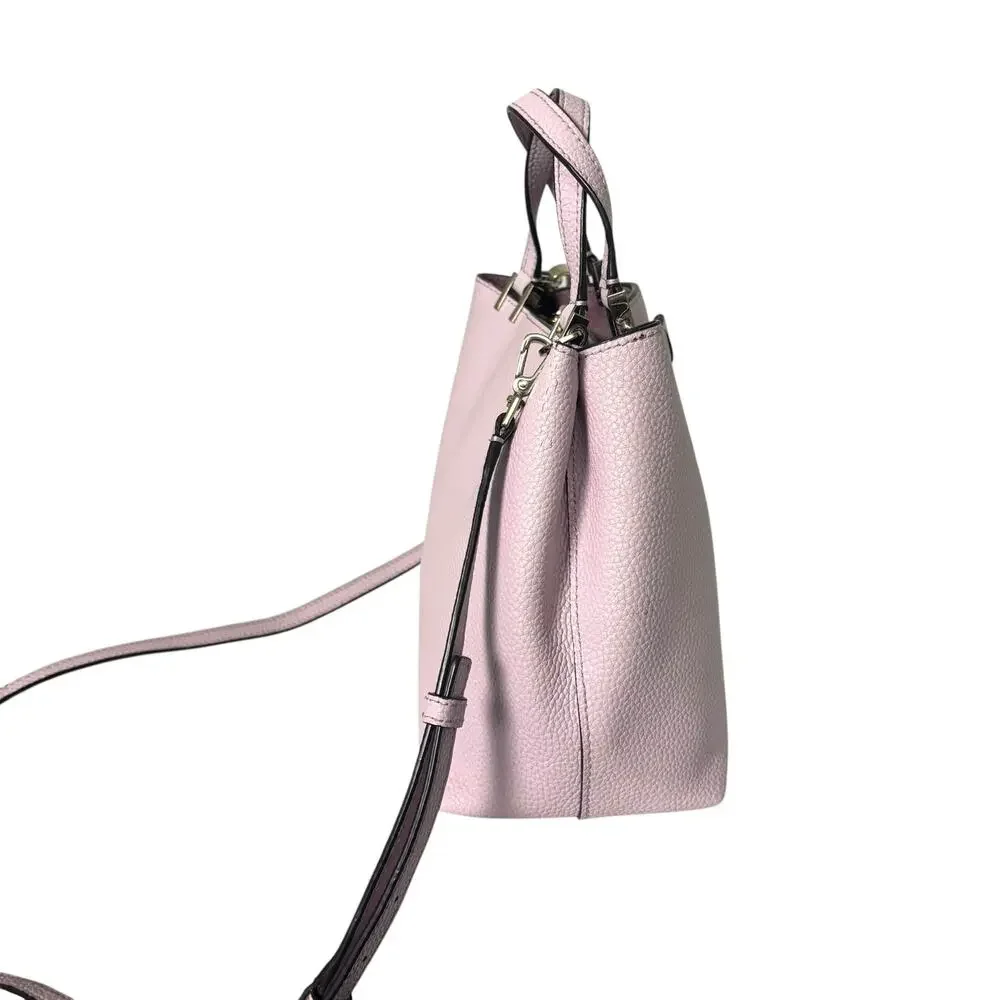 Kate Spade Satchel Crossbody Bag Purple Lavender Leather Pershing Street Gwyn